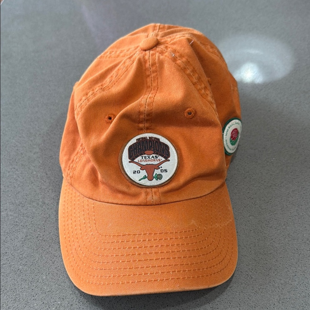 Texas Longhorns 2005 Football National Championship Orange Cap Rose Bowl O/S